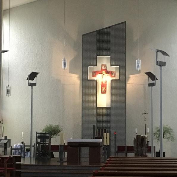 Pfarrkirche Merchweiler von innen am 24.11.2020