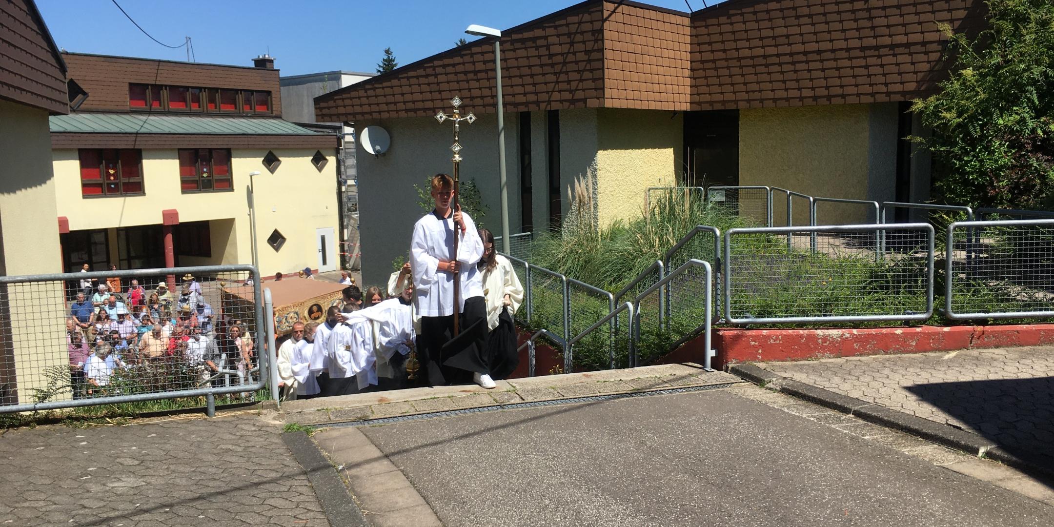 Fronleichnamsprozession in Merchweiler