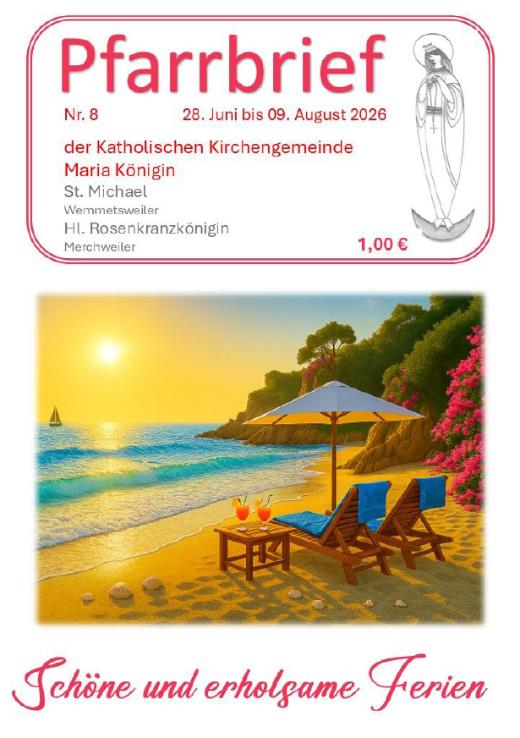 Pfarrbrief 08-2026 Juli-August Titelseite